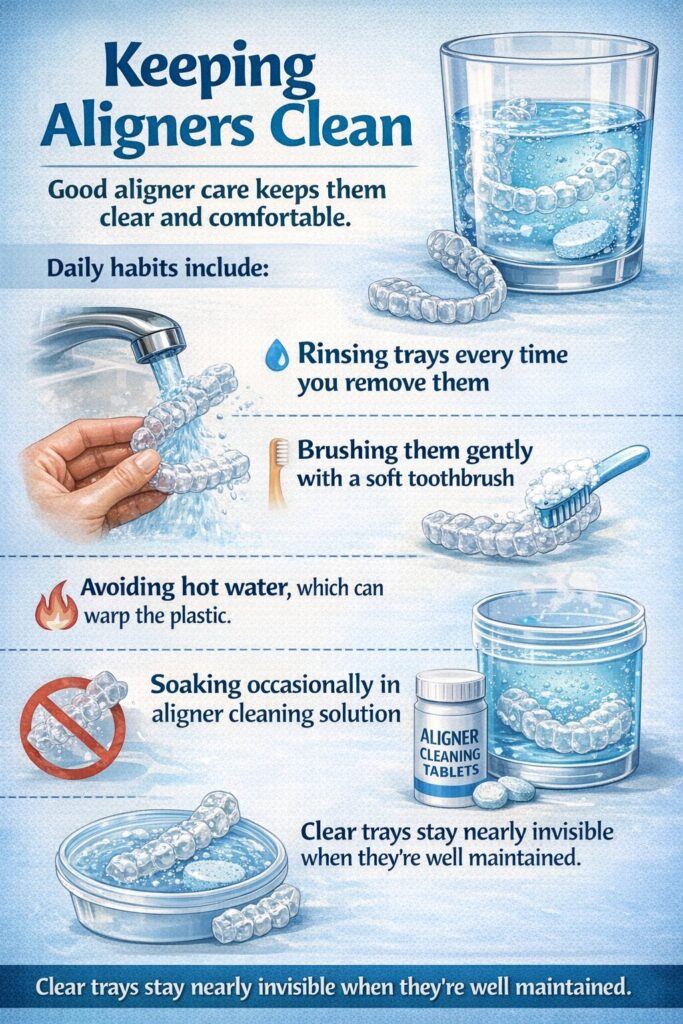 Keeping Aligners Clean